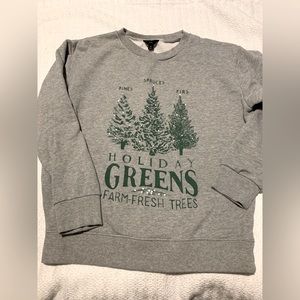 J. Crew Pine Tree Sweatshirt